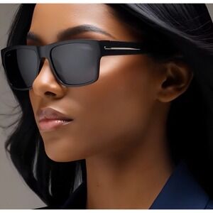 Women Rectangular Sunglasses Polarized Driving Fishing Shades Black Outdoor Work